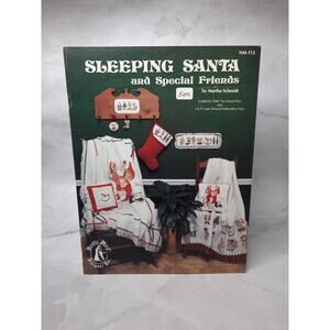 Needle Maid Designs Cross Stitch Leaflet Sleeping Santa and Special Friends